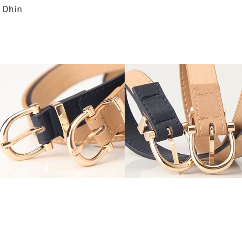 Thắt Lưng Da PU Khóa Kim Loại Đơn Giản Thời Trang Cho Nữ