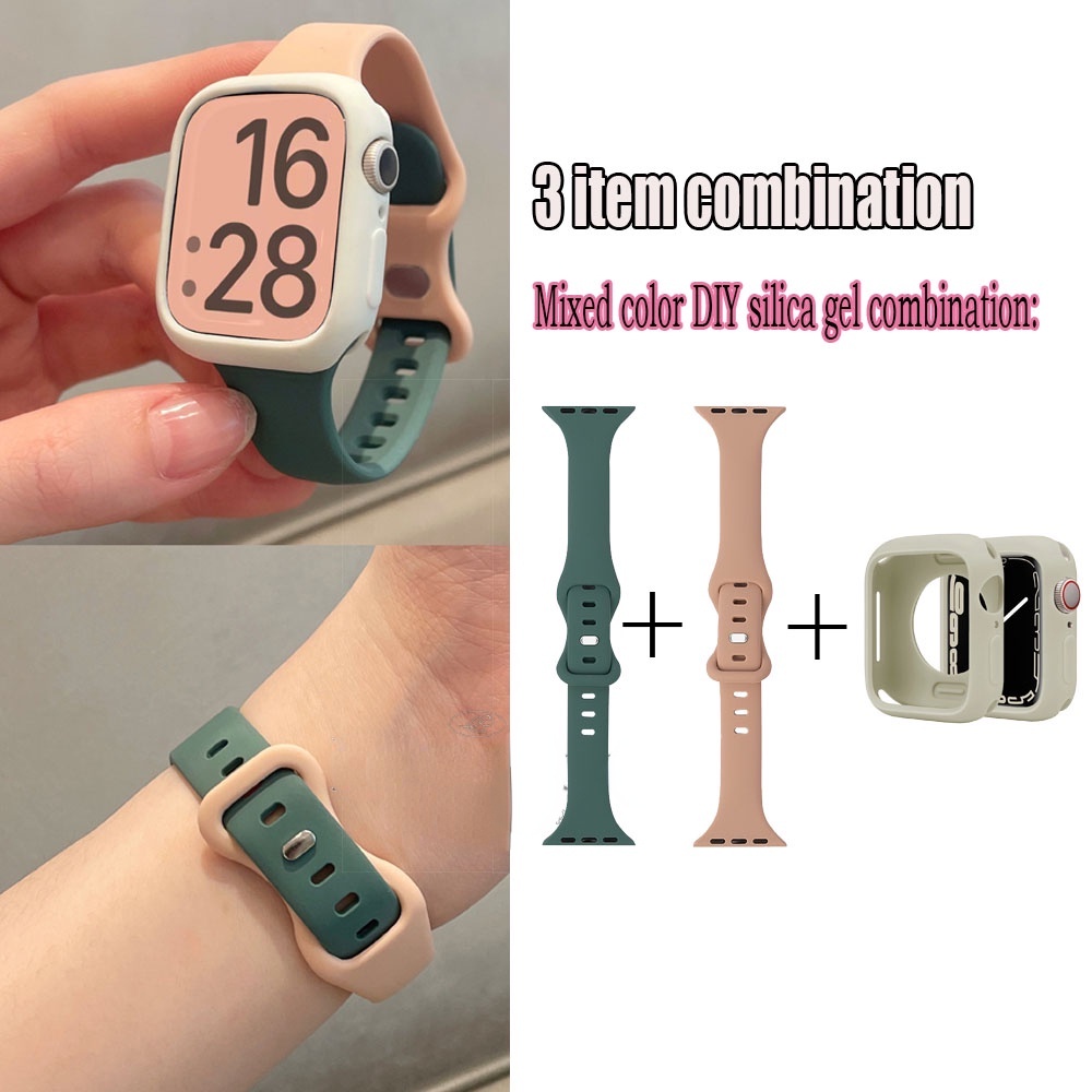 Set 3 Dây Cao Su Mềm Màu Kẹo Cho Đồng Hồ Apple Watch 41 / 45mm 49 Ultra SE 8 7 6 5 i-Watch 38 / 42mm 40mm 44mm 4 3 2 1