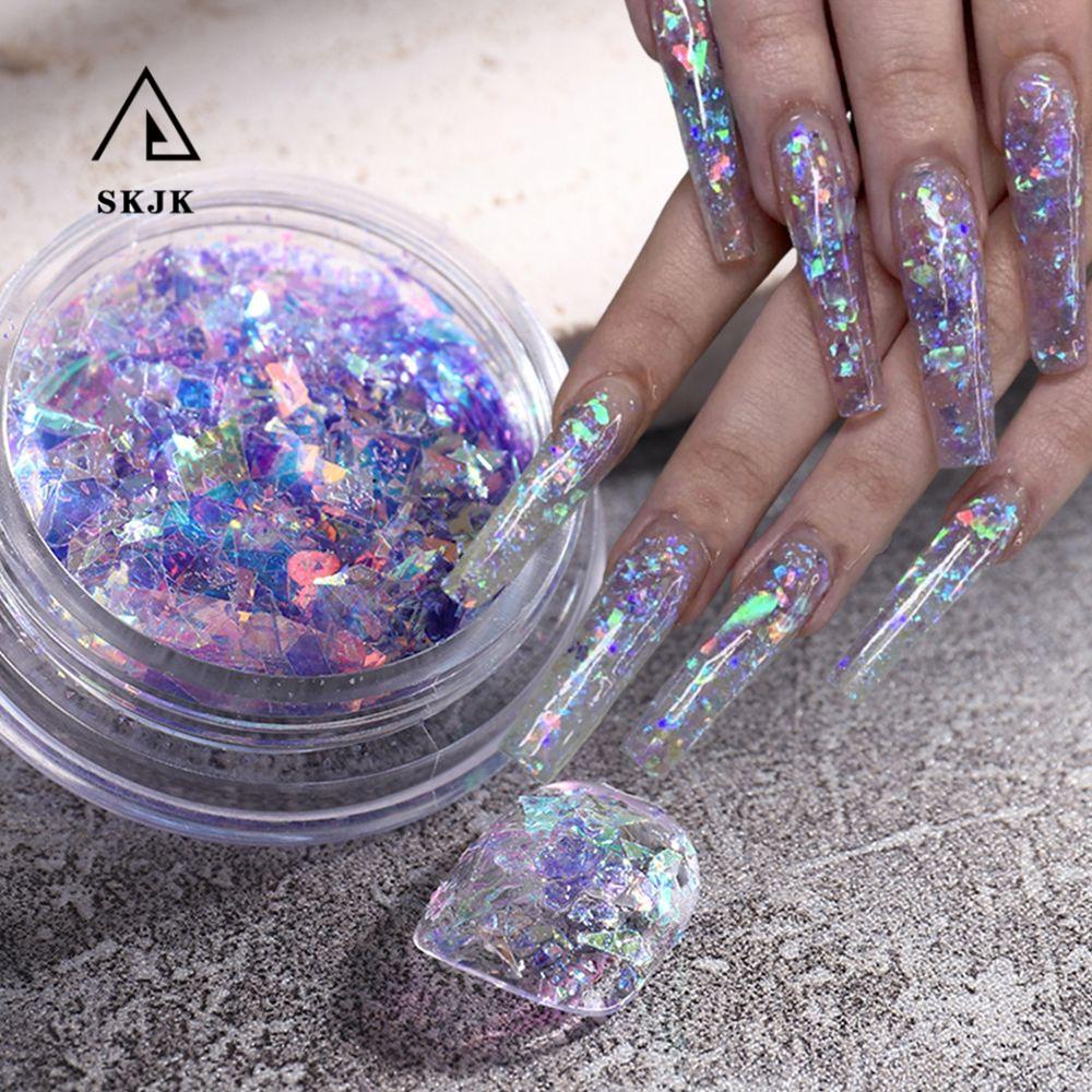 Hộp Lá Nhôm Màu Aurora Dán Móng Thời Trang