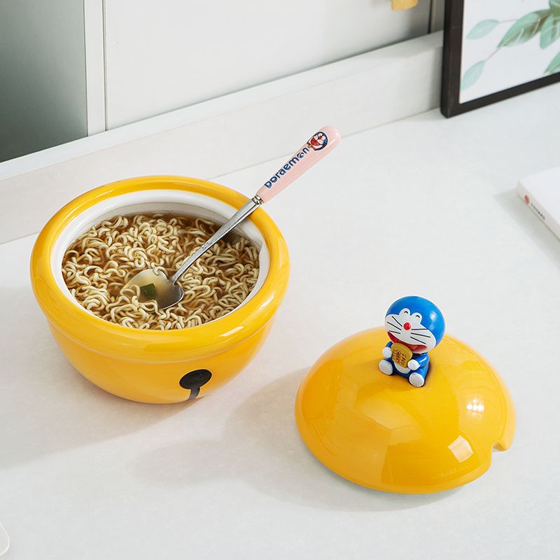 Hoạt Hình Tô Sứ Cỡ Lớn In Hình Mèo Máy doraemon Dễ Thương Tiện Dụng Cho Văn Phòng / Ký Túc Xá