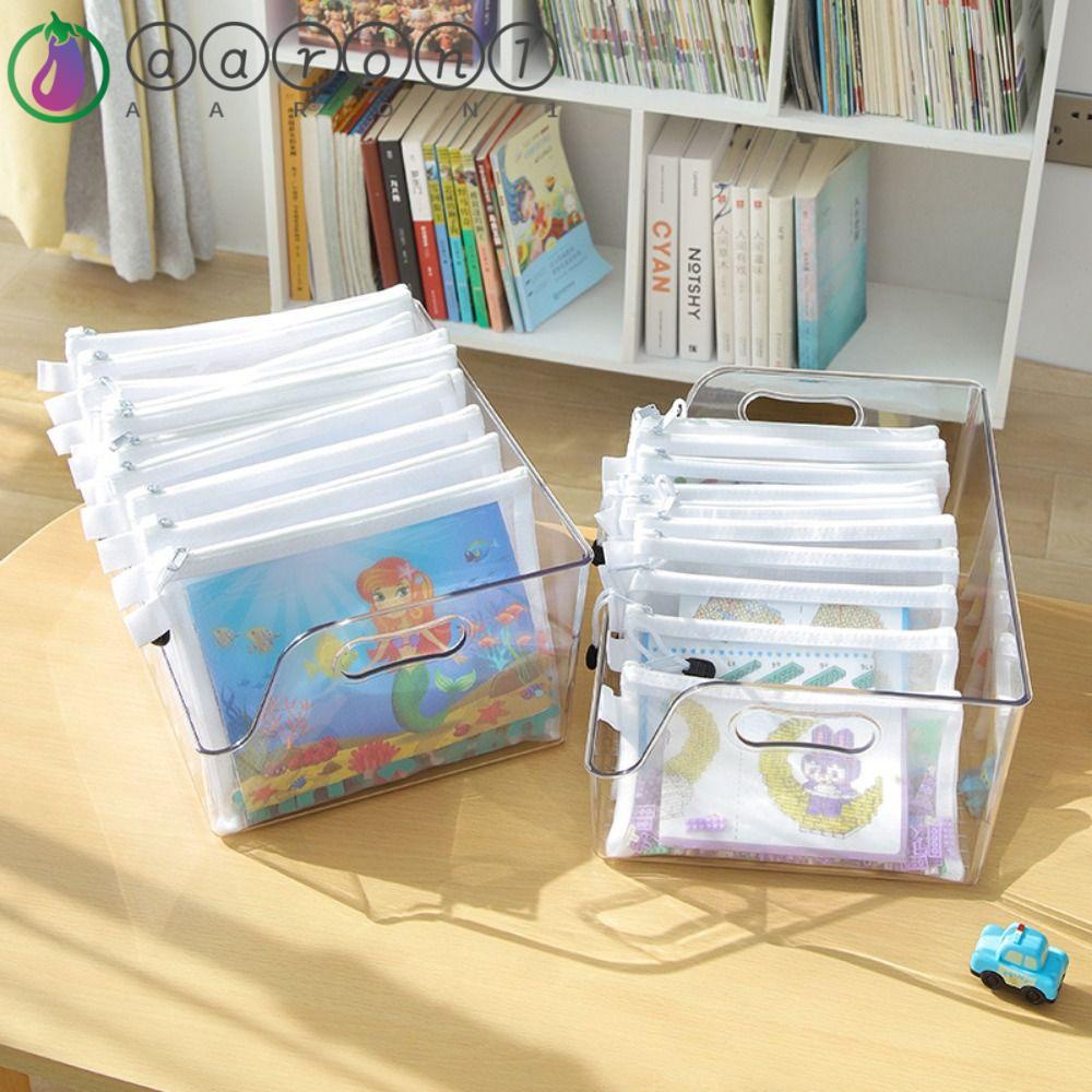 Túi Đựng Hồ Sơ AARON1 Chống Thấm Nước Có Khóa Kéo Tiện Dụng Cho Bé Khổ A4 / A5 / A6