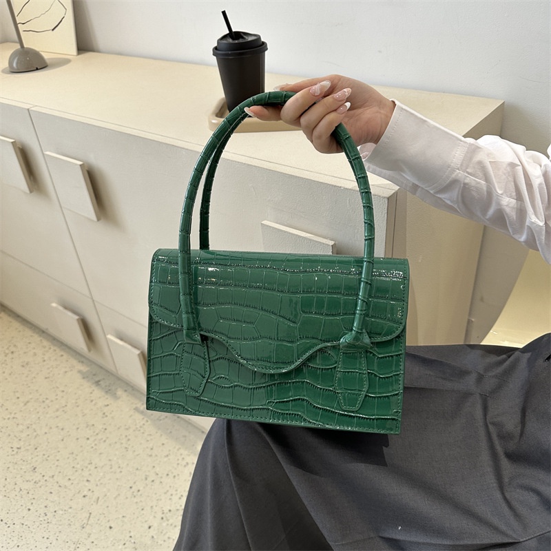 Túi Đeo Vai Nắp Gập Dáng Vuông Nhỏ Họa Tiết Vân Đá Thời Trang Mùa Hè 2023 Cho Nữ