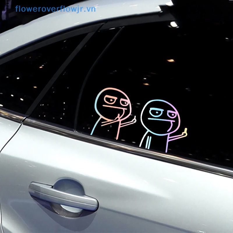 Sticker Họa Tiết Hoạt Hình Vui Nhộn Trang Trí Xe Hơi