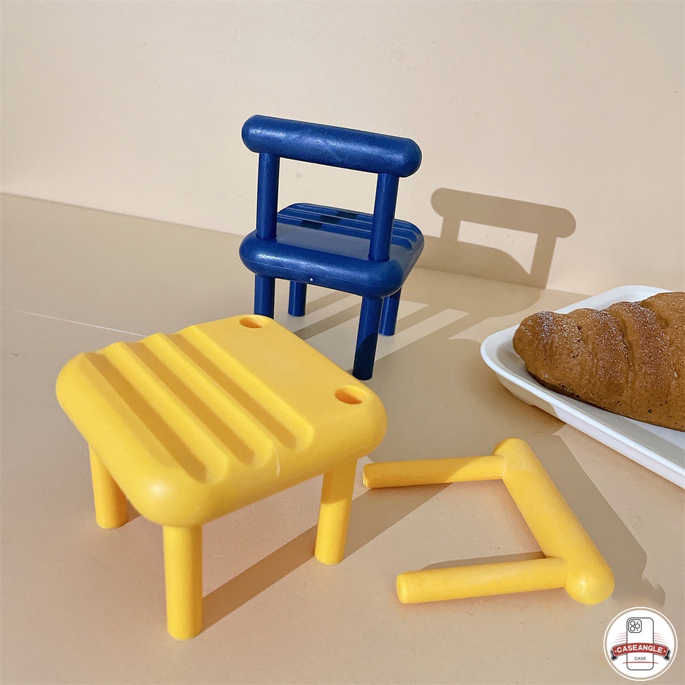 Giá Đỡ Điện Thoại Để Bàn 3 Ngăn Bằng Gỗ Màu Macaron Sáng Tạo