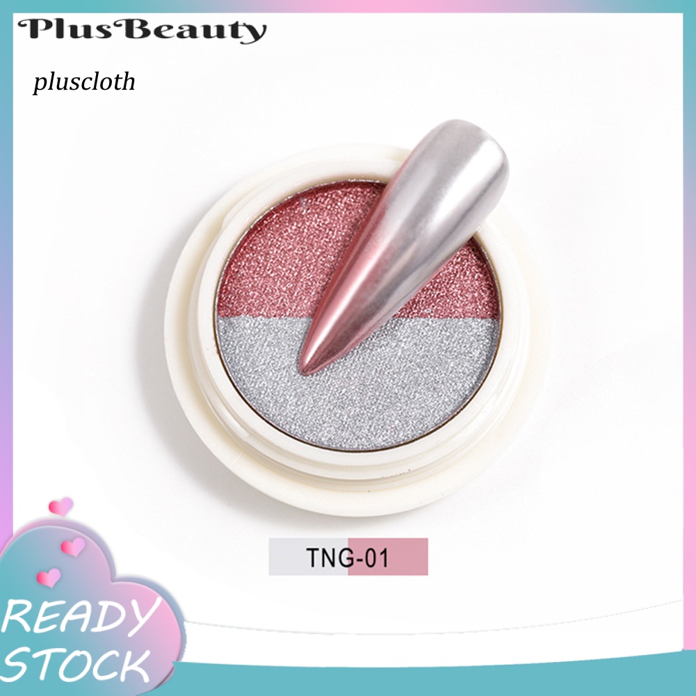 Bột Kim Tuyến Tráng Gương Hai Màu Sắc Lấp Lánh Trang Trí Móng Tay Nghệ Thuật