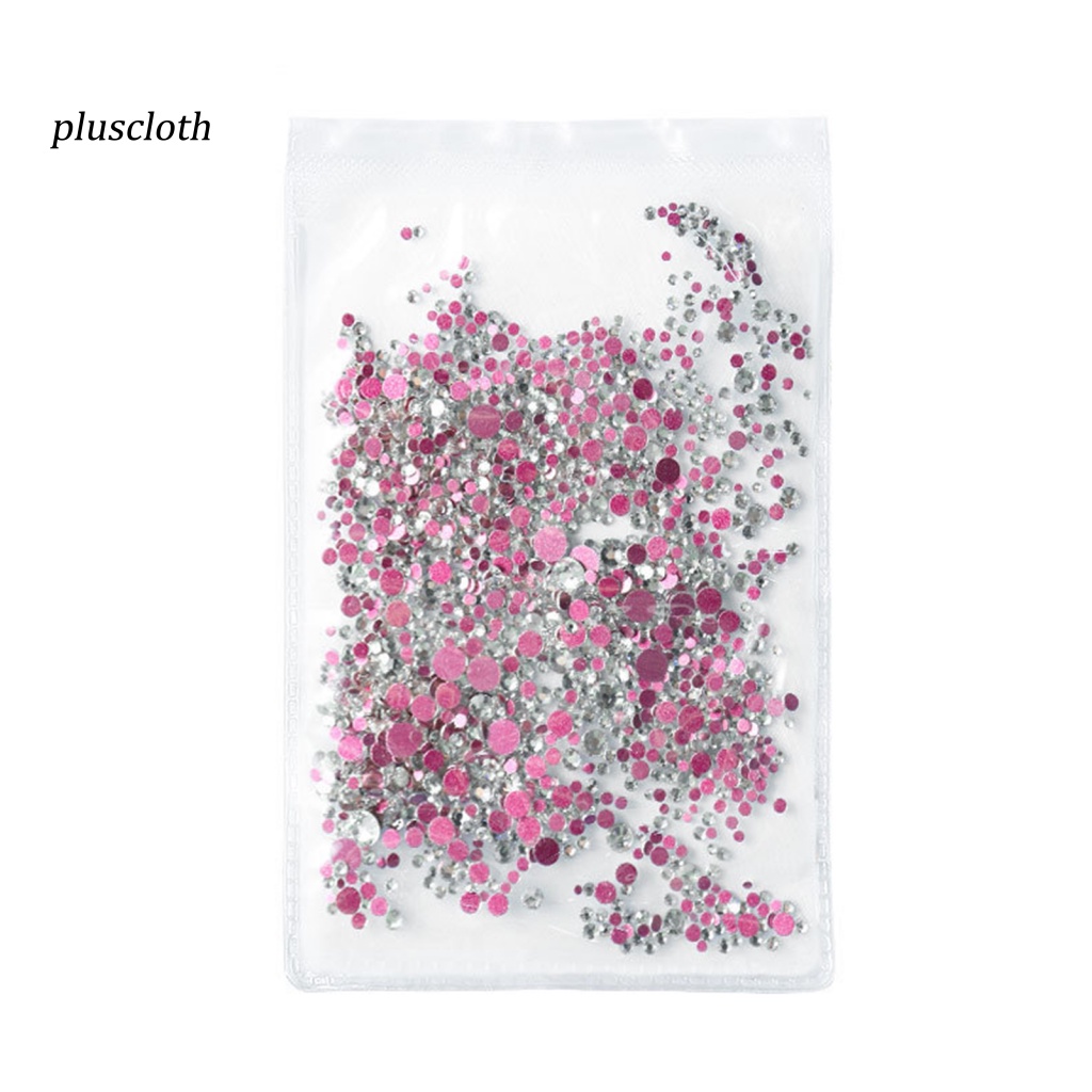 Set 1440 Hạt Đá Thủy Tinh Nhiều Màu Đính Móng Tay