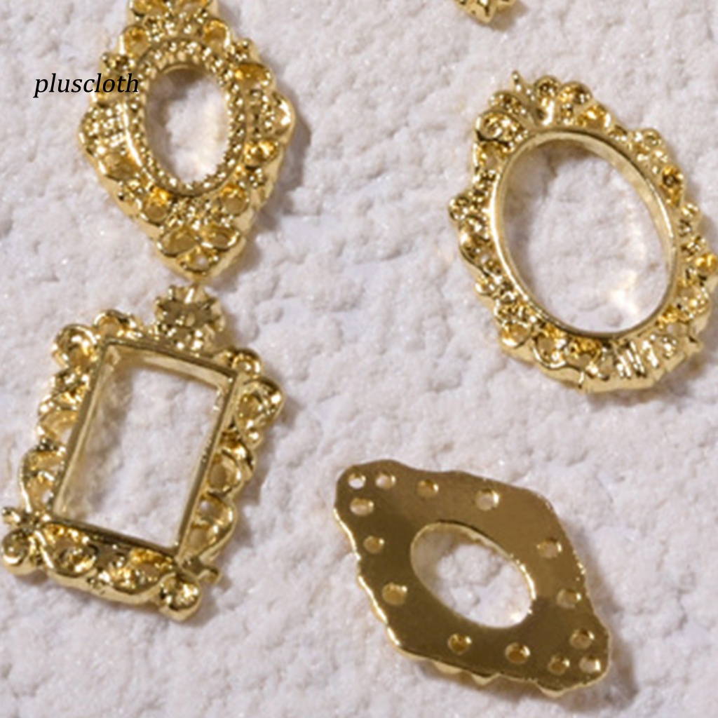 Set 5 Phụ Kiện Trang Trí Móng Tay 3D Bằng Hợp Kim Phong Cách Vintage