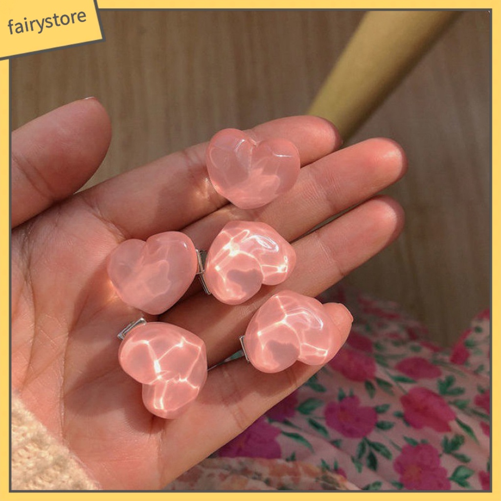 Kẹp Tóc Hình Quả Đào Bằng Thép Không Gỉ Gọn Nhẹ Tái Sử Dụng Được