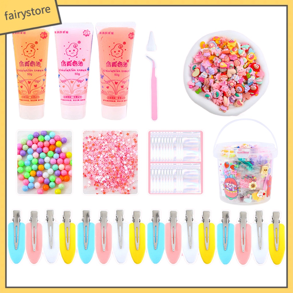 1 Bộ Kẹp Tóc Hình Tàu Lửa Hoạt Hình Đính Kim Sa Nhanh Khô DIY Sáng Tạo Cho Bé