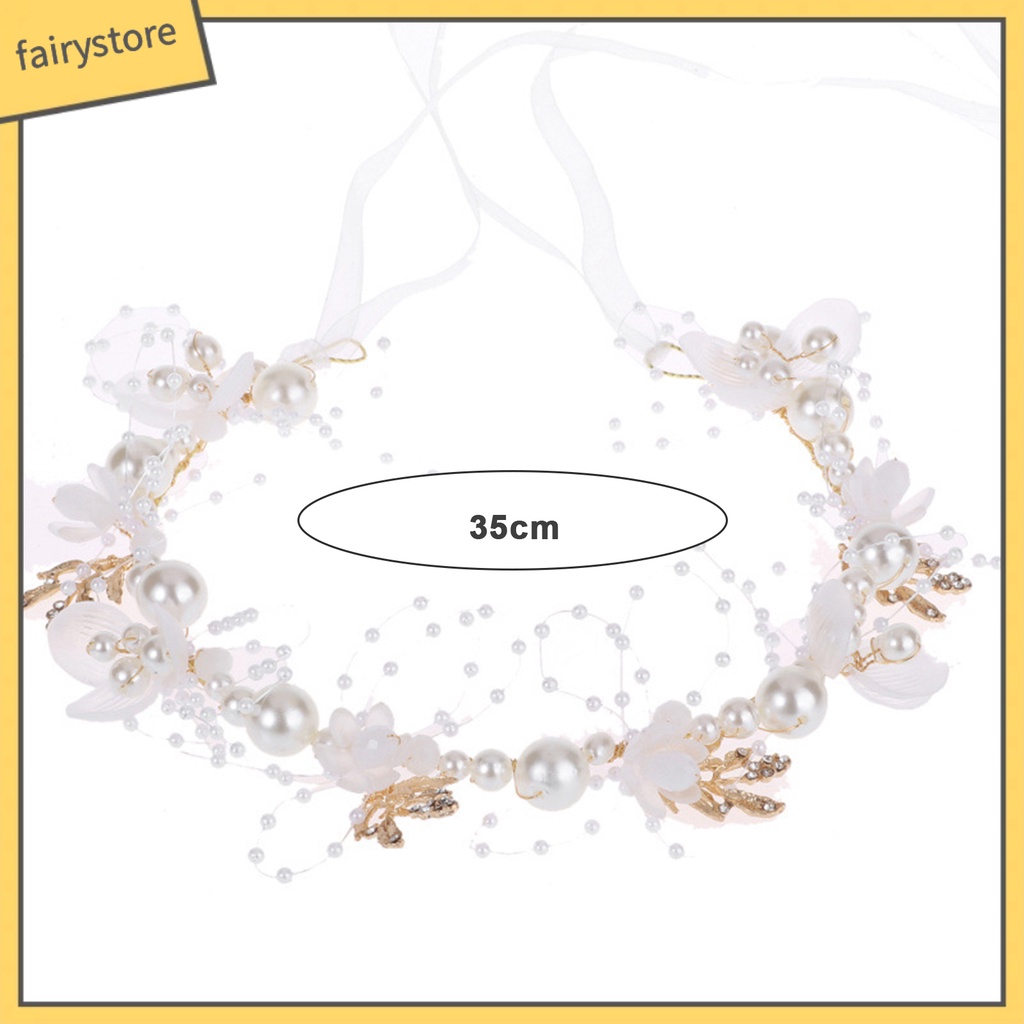 Băng Đô Cài Tóc Hình Vương Miện Công Chúa Đính Hoa Lá Dây Ruy Băng Co Giãn Điều Chỉnh Được Chống Trượt Cho Bé Gái