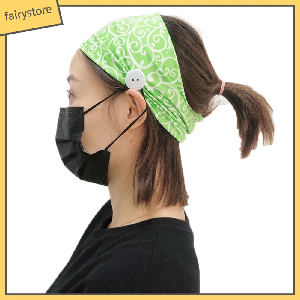 Bộ 2 Băng Đô Cài Tóc Co Giãn In Họa Tiết Thời Trang Cho Nữ