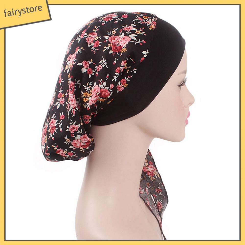 Mũ Trùm Đầu Bằng Cotton Co Giãn Thời Trang Cho Nữ