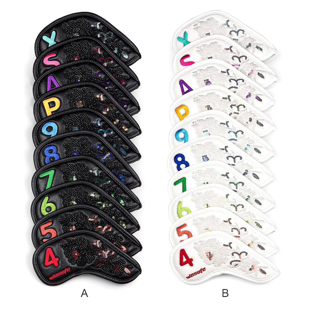 Set 10 Vỏ Bọc Đầu Gậy Đánh Golf Bằng PU In Họa Tiết Thời Trang Dùng Làm Quà Tặng Cho Học Sinh