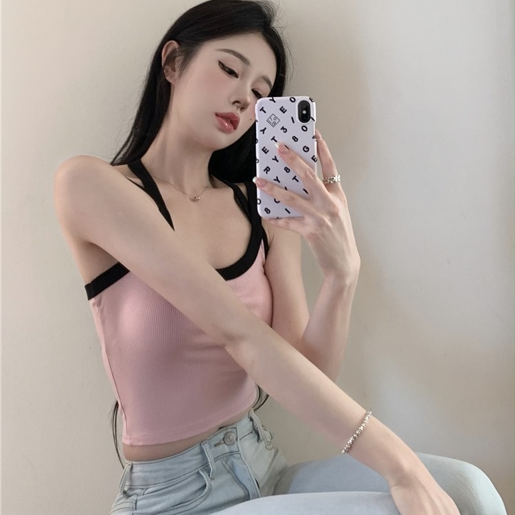 Cozok Áo Dệt Kim Không Tay Có Đệm Ngực Thời Trang Gợi Cảm