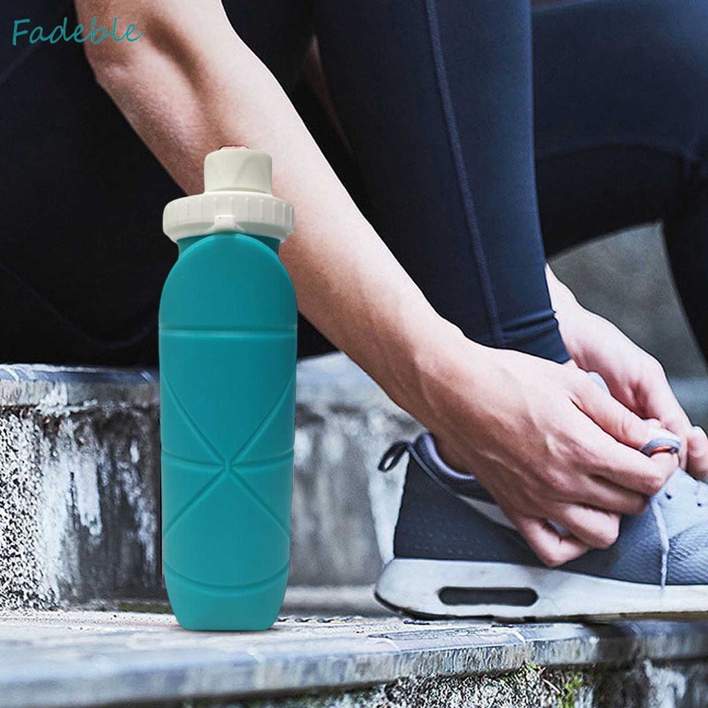 Bình Nước Thể Thao Bằng Silicone Có Thể Gấp Gọn Tiện Dụng