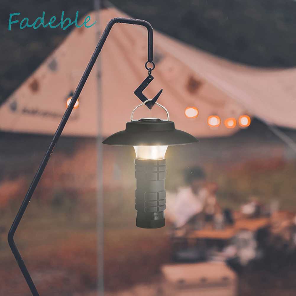 Đèn Cắm Trại 2600mAh Chống Thấm Nước 200LM Kèm Đế Chụp Đèn