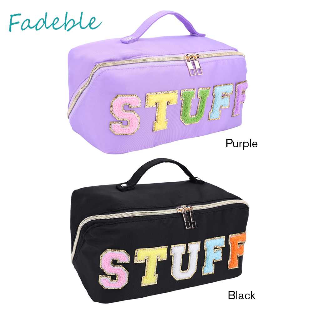 Túi Đựng Mỹ Phẩm Bằng Nylon Sức Chứa Lớn Tiện Dụng Cho Nữ