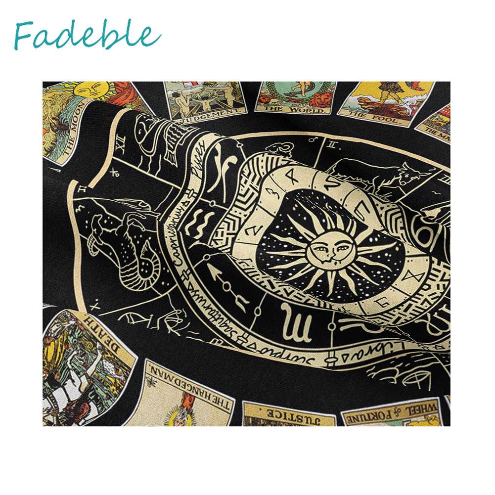 Thảm Treo Tường Họa Tiết Mandala Tarot Kích Thước 95x73cm