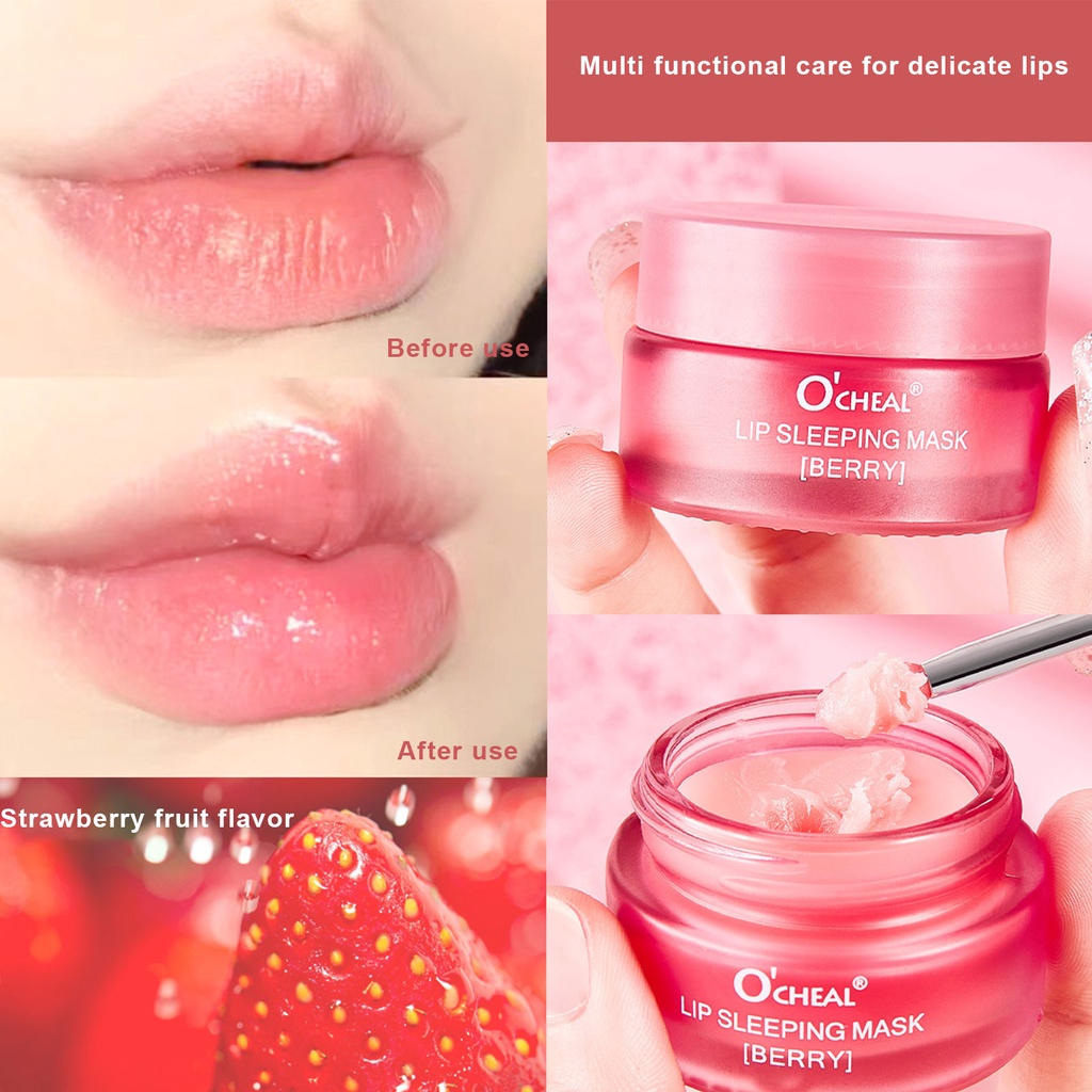 1 Mặt Nạ Môi tl Dưỡng Ẩm Chống Lão Hóa Ban Đêm Phục Hồi Da Môi