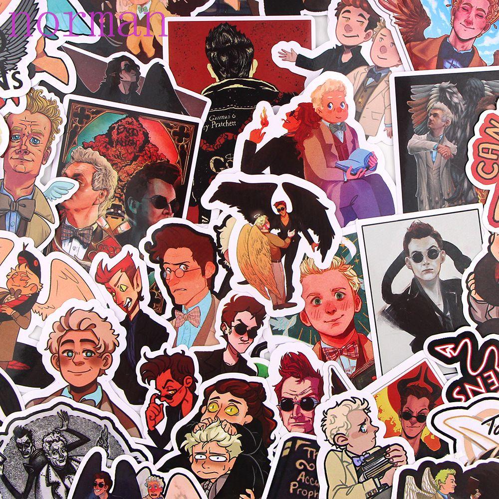 Đề Can Chống Thấm Nước In Chữ Good Omens Độc Đáo Dùng Để Trang Trí Sổ Tay / Ván Trượt /