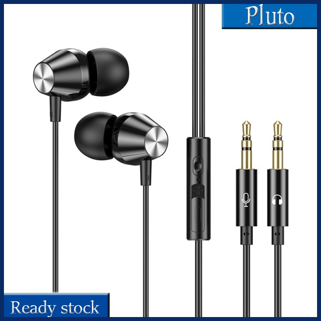 Mới Tai Nghe Nhét Tai Jack 3.5mm + 3.5mm Có Micro Âm Thanh Siêu Trầm Điện Thoại