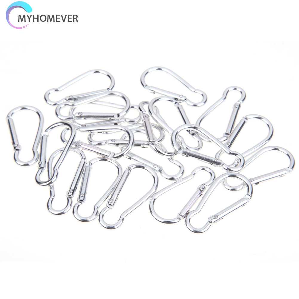 Set 20 Móc Khóa Carabiner Tháo Lắp Nhanh Cho Hoạt Động Ngoài Trời