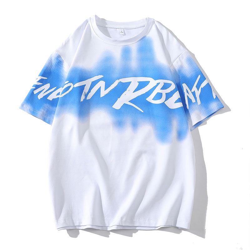 Áo Thun Tay Ngắn Vải Lụa Lạnh In Họa Tiết Thời Trang Mùa Hè Cho Nam