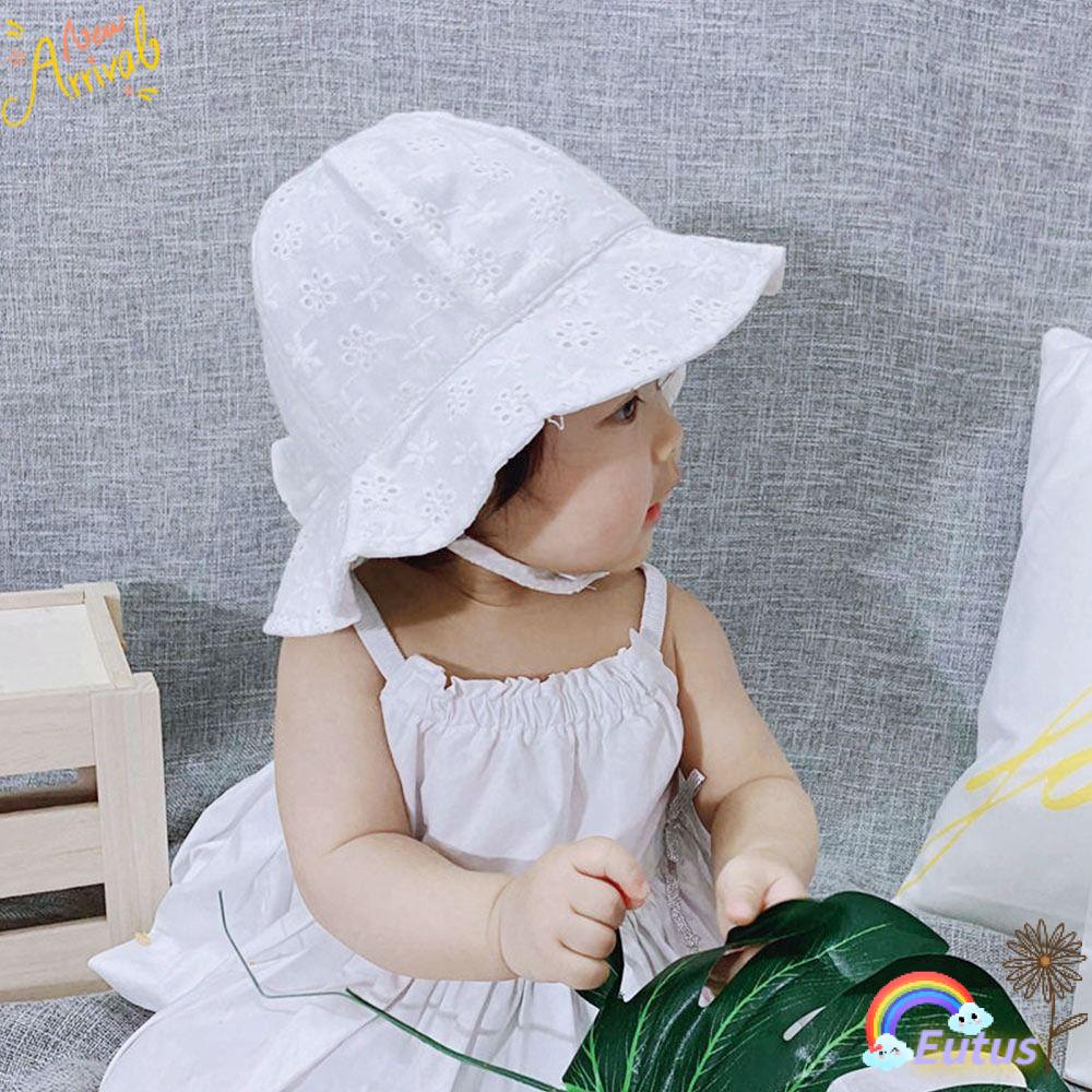 Mũ Bucket Panama Thắt Nơ Phối Ren Dễ Thương Xinh Xắn Dành Cho Bé