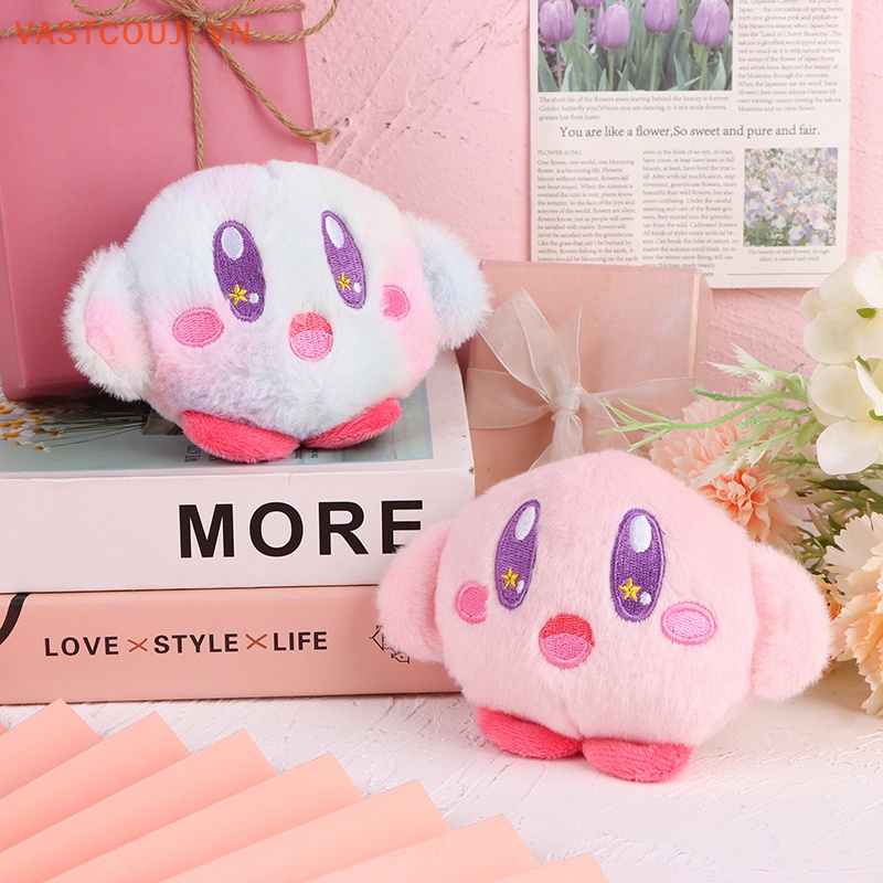Móc Khóa Búp Bê Nhồi Bông Kirby Màu Hồng Dễ Thương