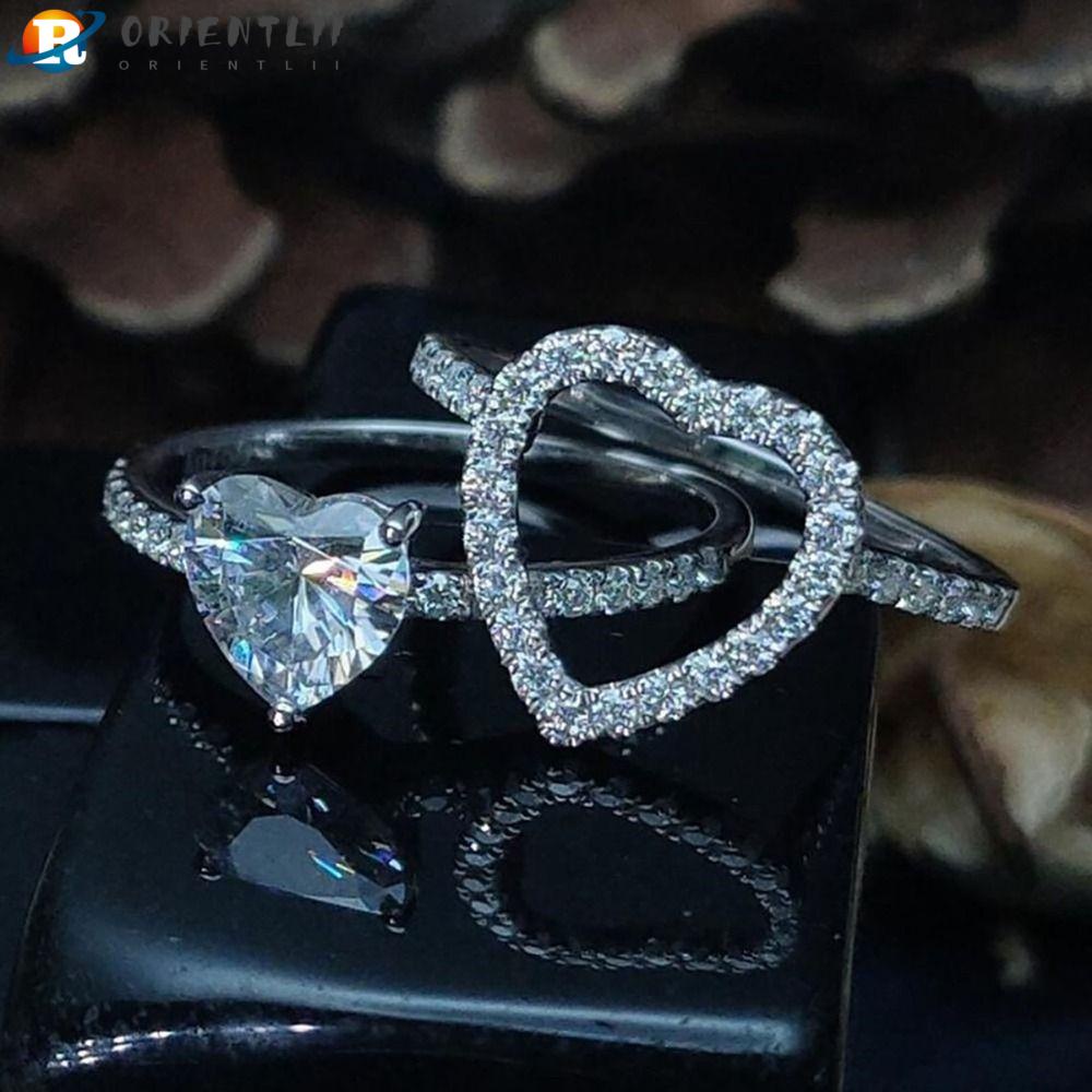 Nhẫn Hình Trái Tim Mẫu Mới Thời Trang Chất Lượng Cao Cho Nữ