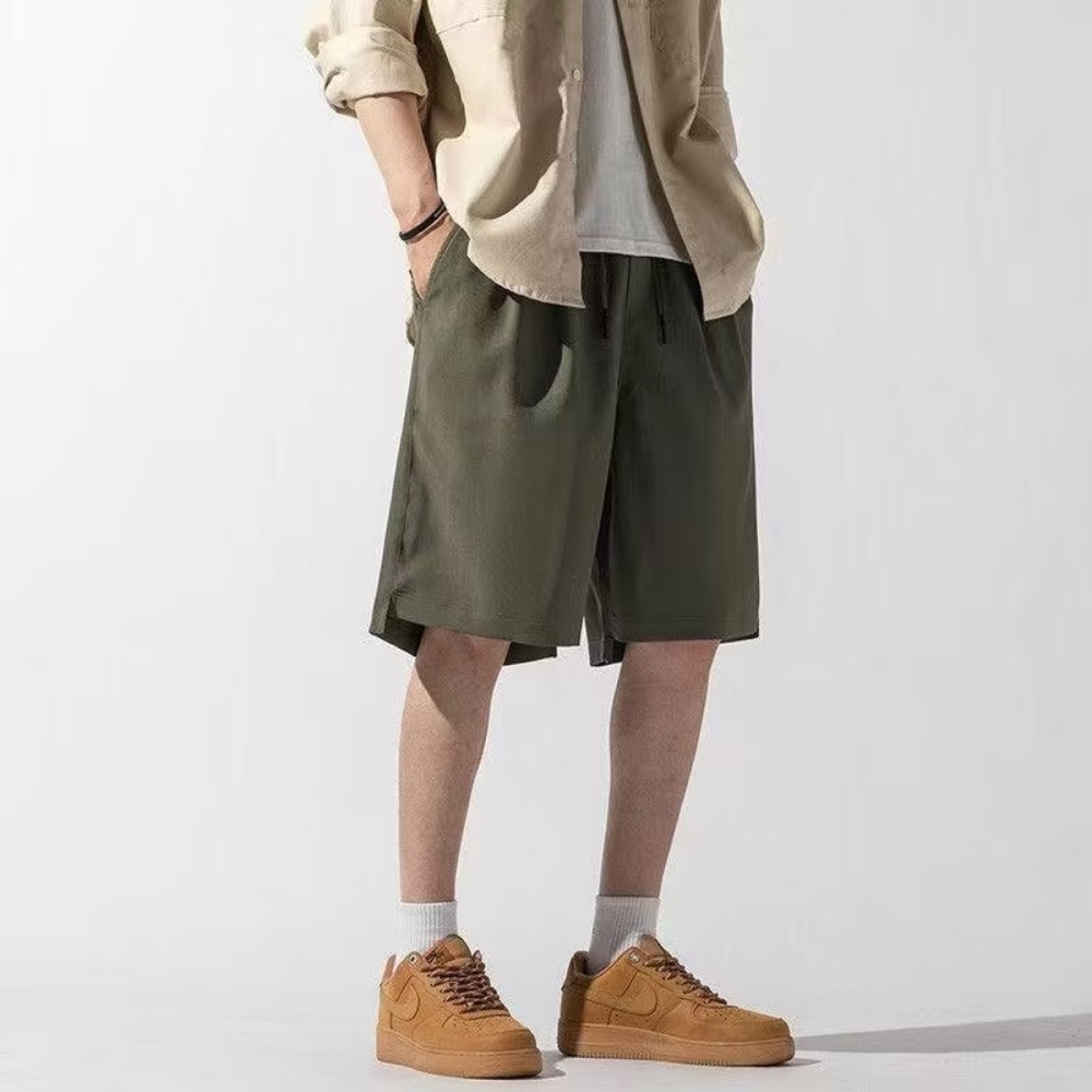 Quần Short Mỏng Dáng Rộng Thời Trang Mùa Hè Cá Tính Cho Nam