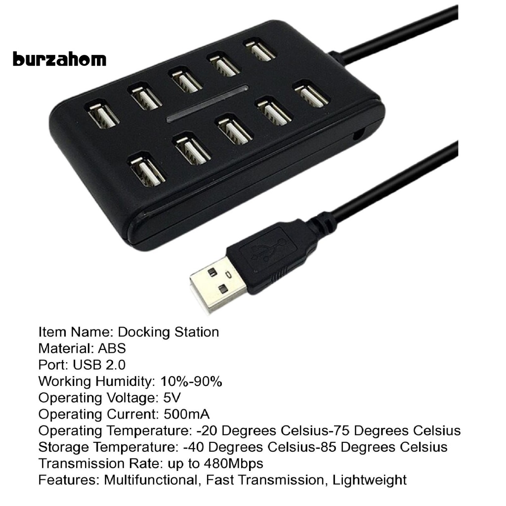 Bộ Chia Cổng Usb 2.0 Kèm Công Tắc Dành Cho Máy Tính