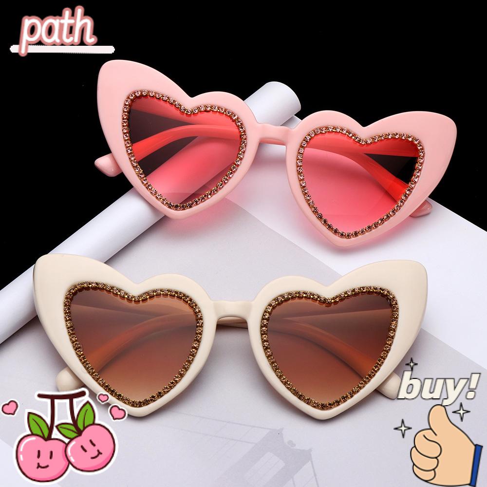 Kính Mát Hình Trái Tim Chống Tia UV400 Phong Cách Retro Sự Bảo Vệ