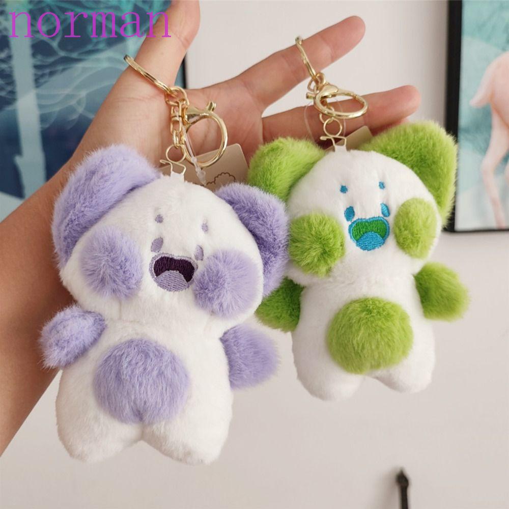 Móc Khóa Hình Chú Mèo Nhồi Bông Hoạt Hình Đáng Yêu