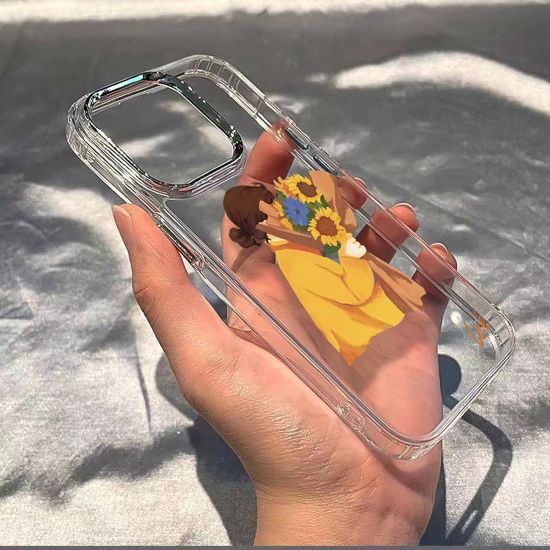 ✅Ốp Điện Thoại Mềm Chống Sốc Kiểu Dáng Đơn Giản Cho Iphone 13max 1114pro Plusiphone127In Style 8 Flowers UGY0