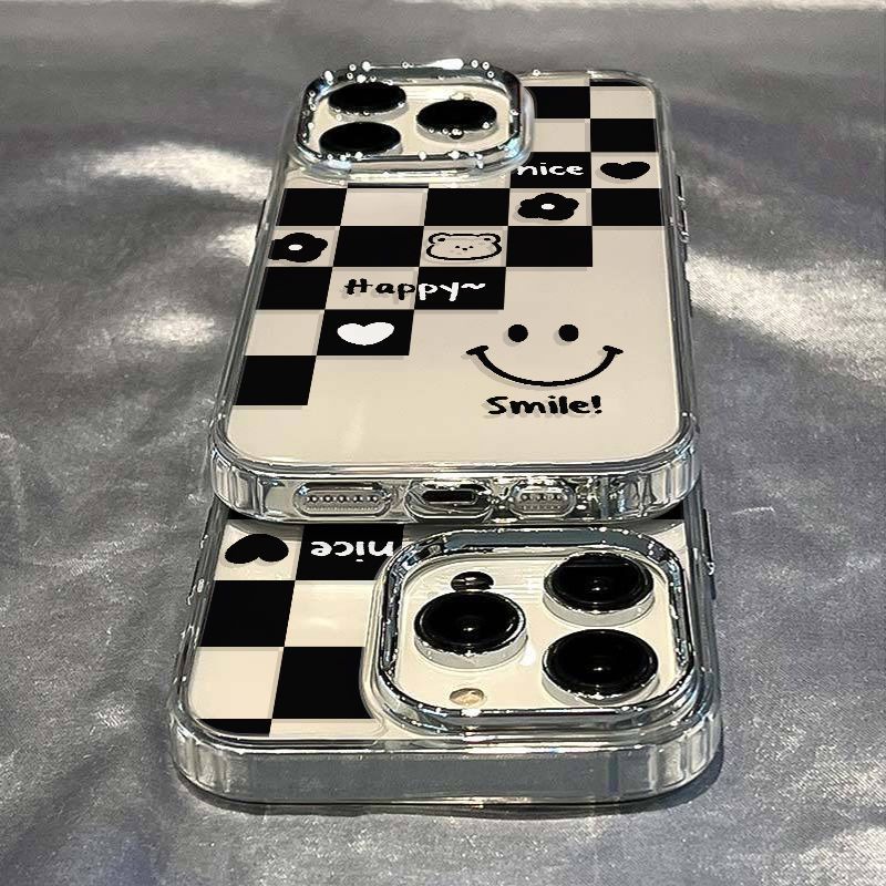 ✅Ốp Điện Thoại Mềm Chống Sốc Họa Tiết Mặt Cười Đơn Giản Cho Iphone Plus 13 7 Max 12 814 Pro 11