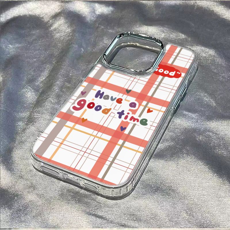 ✅Ốp Điện Thoại Mềm Chống Sốc Họa Tiết Kẻ Sọc Cho Iphone 811 14pro 713 12 / Max Plus