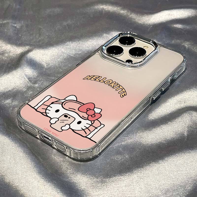 ✅Ốp Điện Thoại Mềm Hình Mắt Mèo Chống Sốc 7In Cho iPhone1214promax 11KT 138 / GO2P