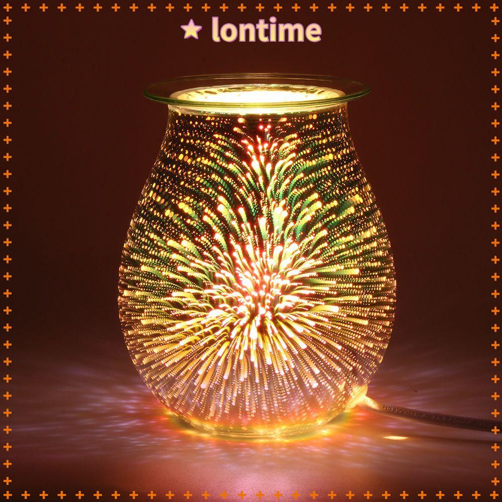 Đèn LED Bằng Thủy Tinh Họa Tiết 3D Sáng Tạo Phích Cắm UK