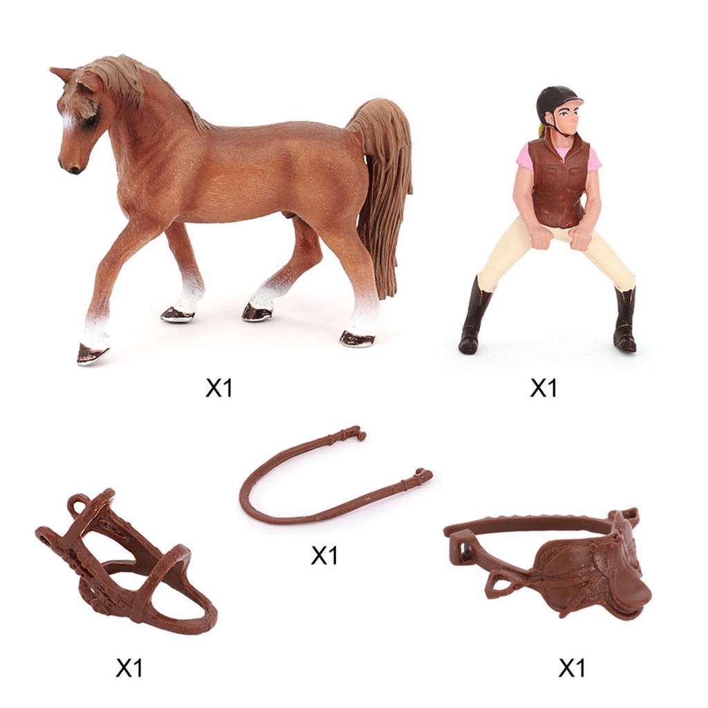 Mô Hình Chú Ngựa Nông Trại Thu Nhỏ Xinh Xắn