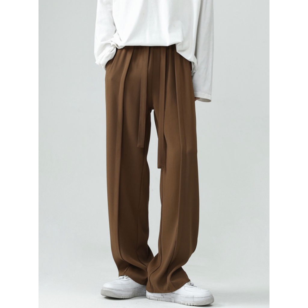 Quần Dài Ống Rộng Phong Cách Hàn Quốc Năng Động Dành Cho Nam