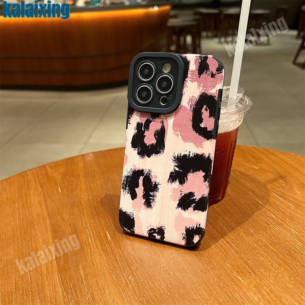 Ốp Điện Thoại Mềm In Hình Báo Hồng Cho iPhone 11 12 13 14 Pro Max 14 Plus Xs Max X XR 7 8 Plus