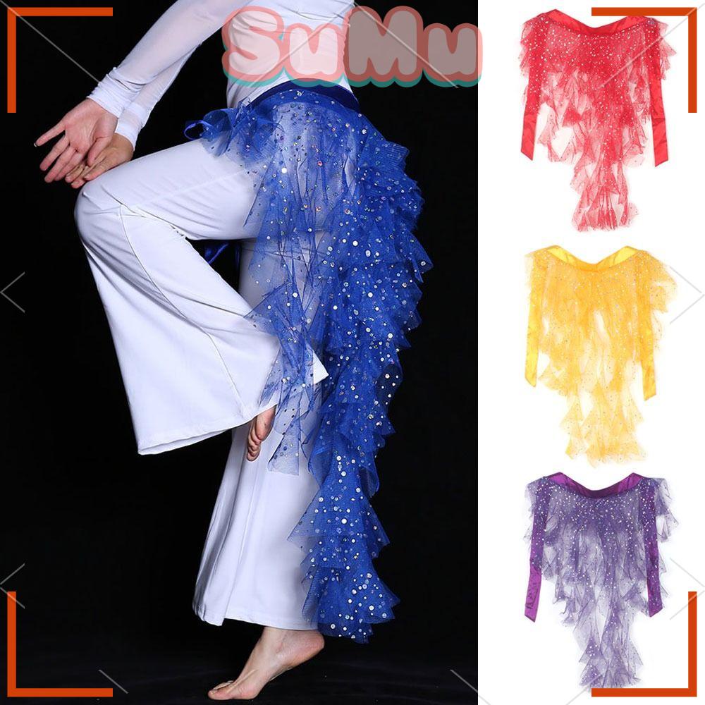 Chân Váy Khiêu Vũ Phối Tua Rua Gợn Sóng Quyến Rũ Thời Trang