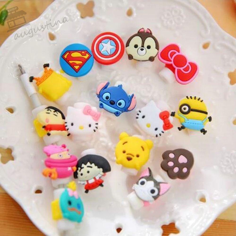 Dụng Cụ Quấn Bảo Vệ Dây Cáp Sạc USB Hình Hoạt Hình AUGUSTINA