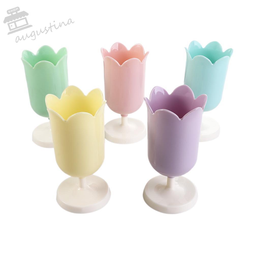 Hộp Đựng Bút Hình Hoa Tulip AUGUSTINA Giá Đỡ|Hộp Đựng Cọ Trang Điểm Hình Cánh Hoa Dành Cho Nữ