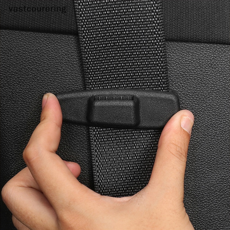 2 Chốt Khóa Dây An Toàn Xe Hơi Bằng Nhựa Có Thể Điều Chỉnh Tiện Dụng