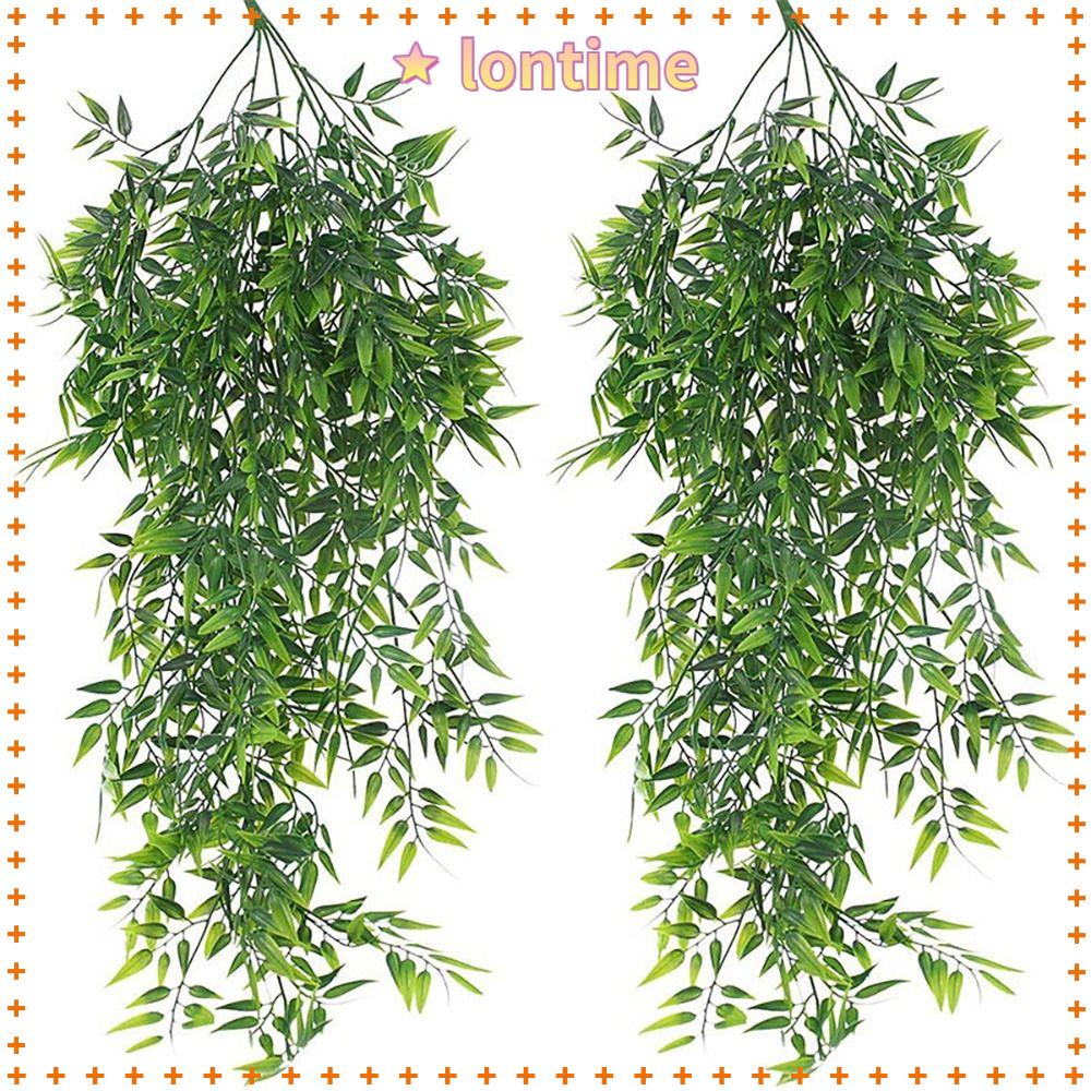 Bộ 2 Chiếc Lá Tre Nhân Tạo Trang Trí Nhà Cửa