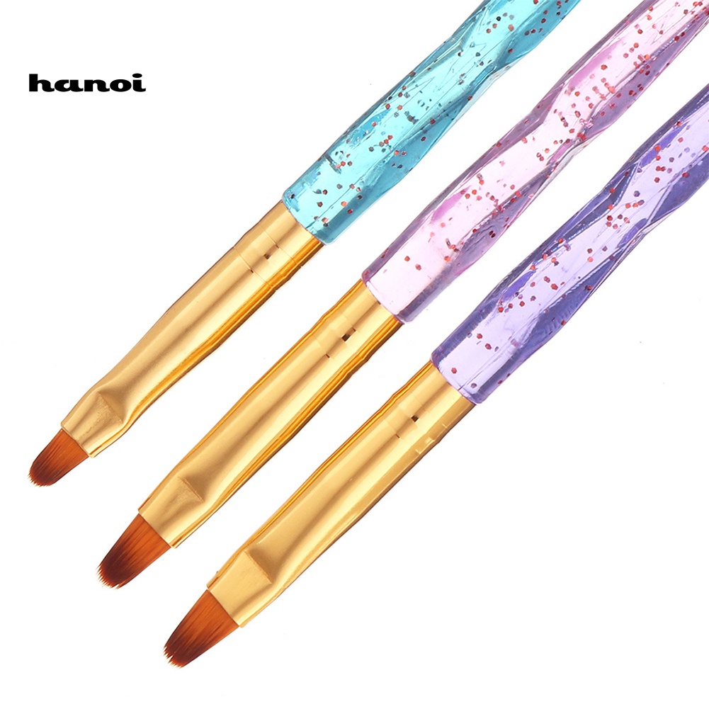 Set 3 Cọ Vẽ Trang Trí Móng Tay Nghệ Thuật Chuyên Dụng