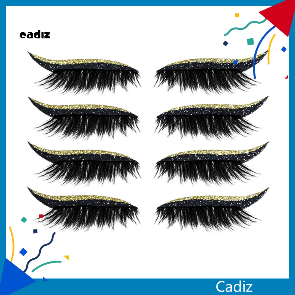 Set 4 Cặp Lông Mi Giả 2 Trong 1 Có Thể Tái Sử Dụng