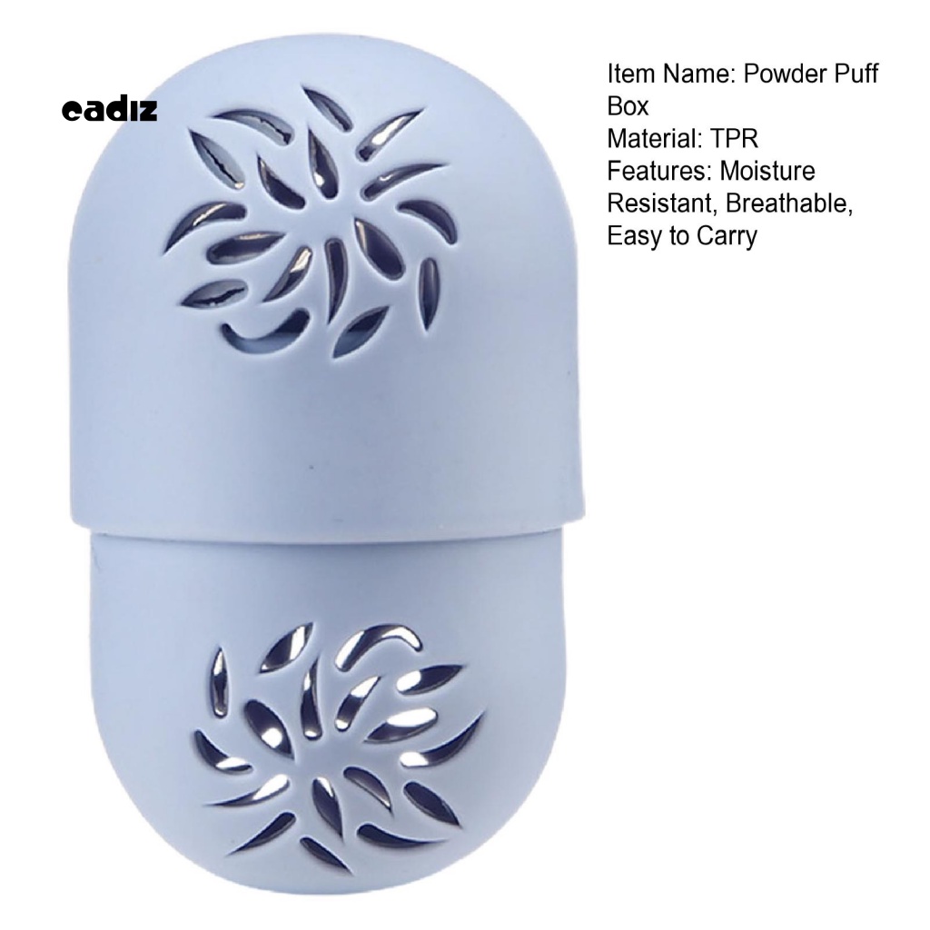 Hộp Đựng Mút Trang Điểm Hình Trứng Khoét Rỗng Thoáng Khí Chống Bụi Nhanh Khô